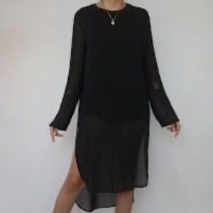 ZARA Dress Like New Condition Size Medium Sheer Sleeves